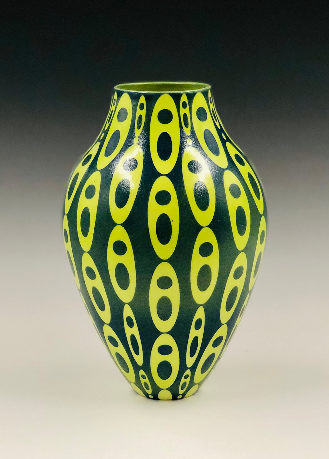Colorblast Vase - Chartreuse / Blue