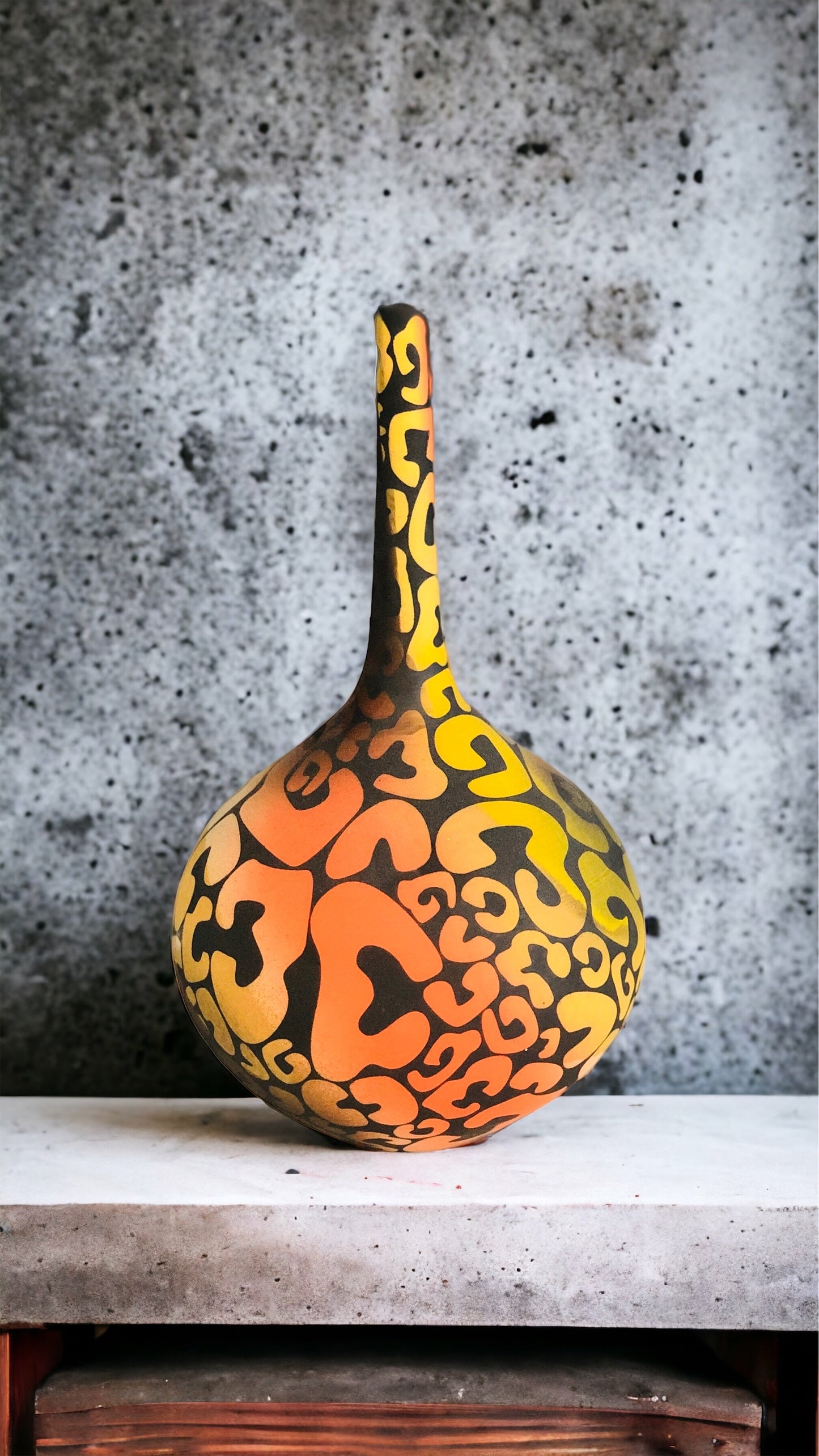 Colorblast Vase - Modern Thin Neck Color Matte