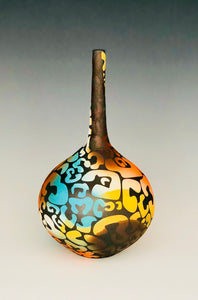 Colorblast Vase - Modern Thin Neck Color Matte