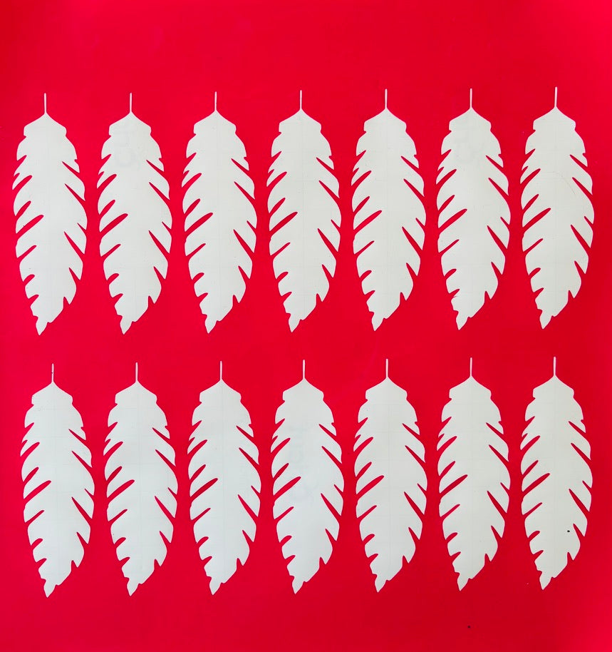 Palm Leaves Vinyl Resist Sheet