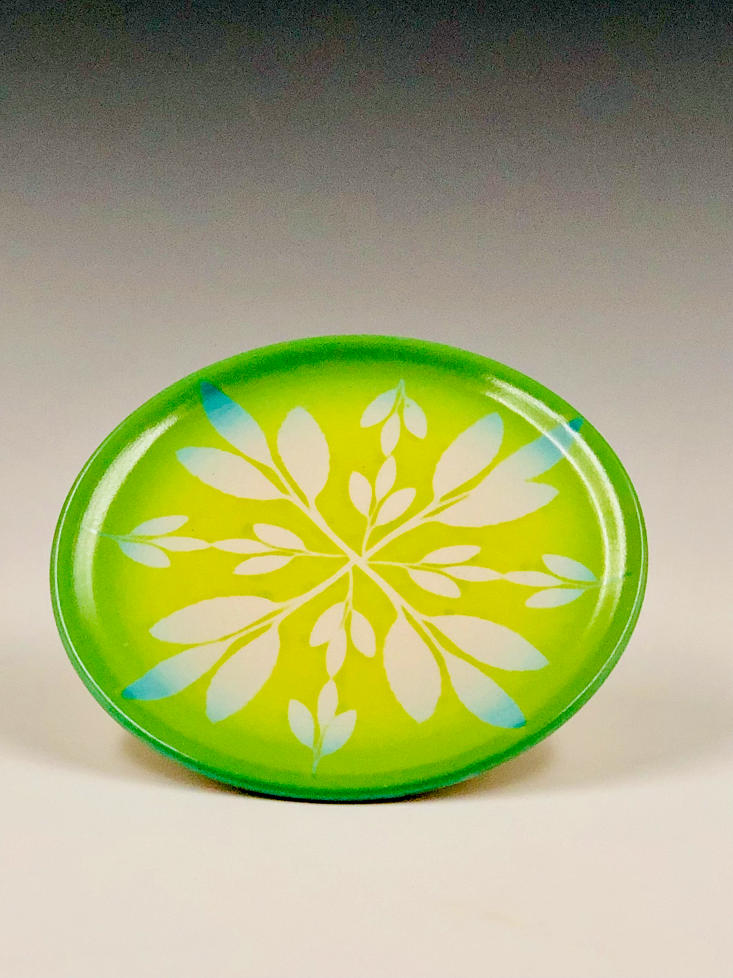 ColorBlast Tea Plate - Green Leaf