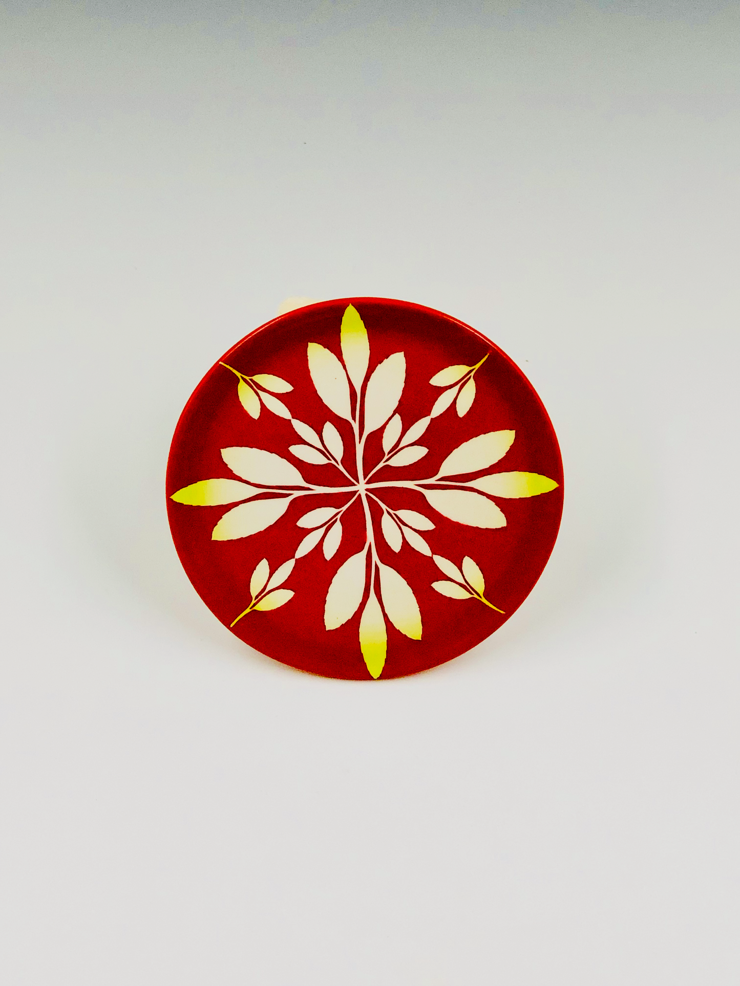 ColorBlast Tea Plate - Red Leaf